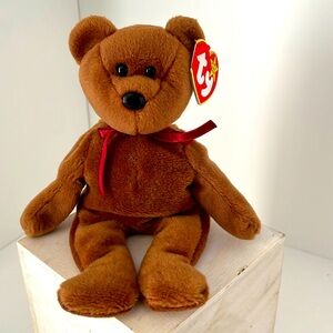 NWT TEDDY the brown bear 1995 by Ty Beanie Babies